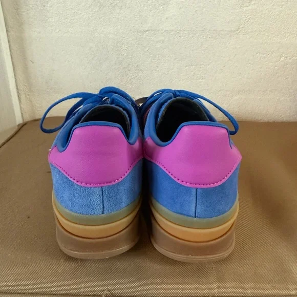 Adidas Women's Blue and Pink Sneakers - Picture 5 of 5